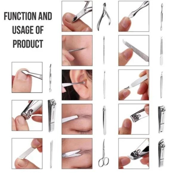 New Nail Kit Manicure Kit Nail Clipper Set 13PCS Nail Care Kit - Picture 4 of 6